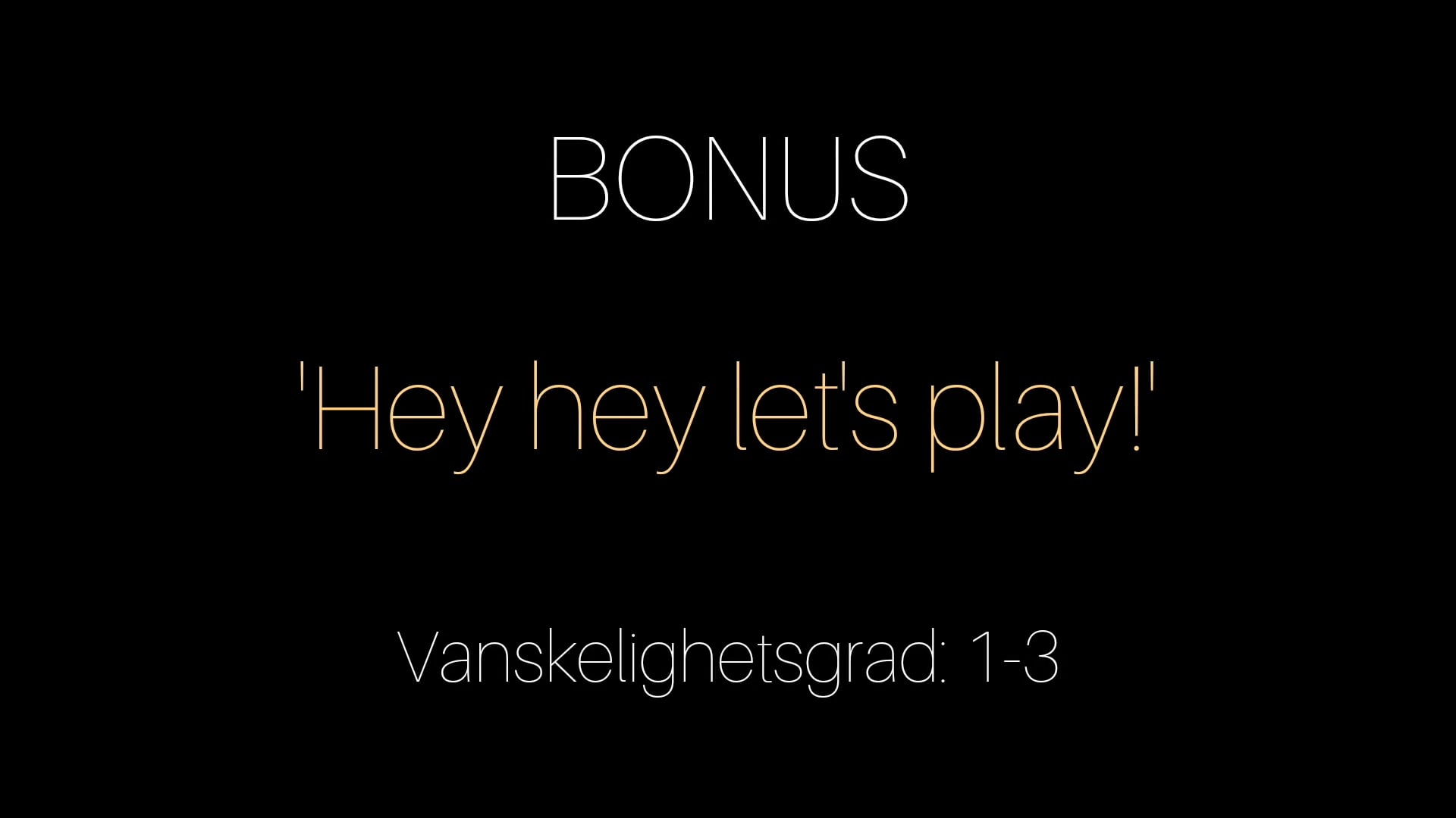 FORBRENNING BONUS DAG